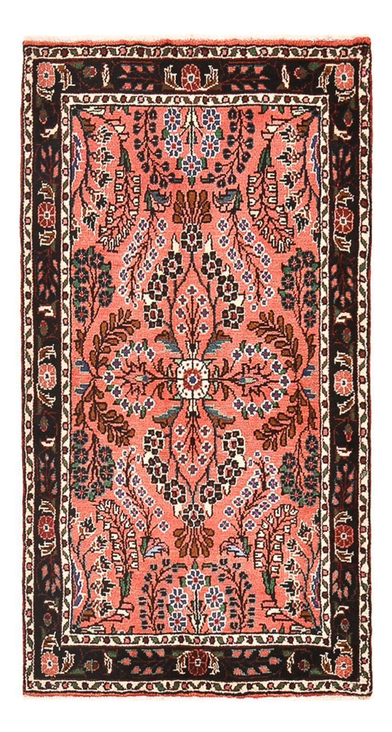 Alfombra persa - Nómada - 139 x 77 cm - rojo claro