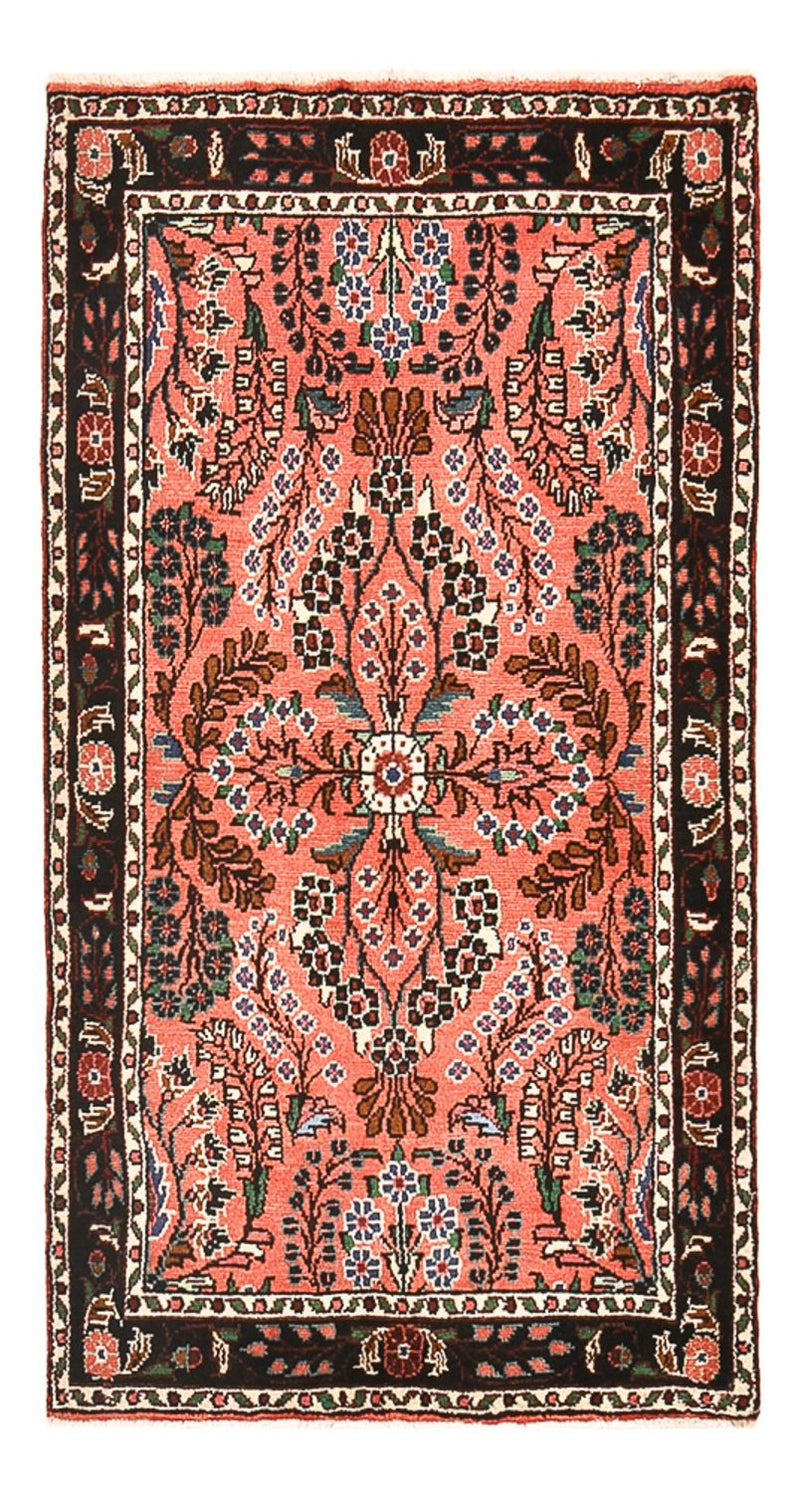 Alfombra persa - Nómada - 139 x 77 cm - rojo claro