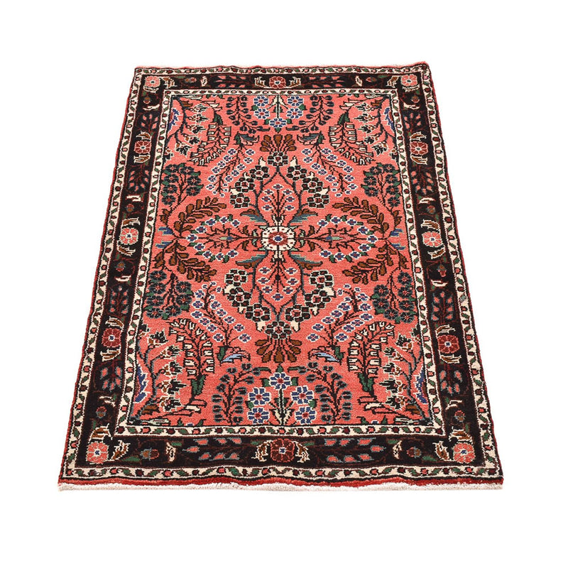 Alfombra persa - Nómada - 139 x 77 cm - rojo claro