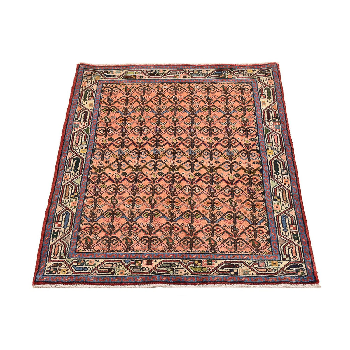 Alfombra persa - Nómada - 112 x 78 cm - rojo claro