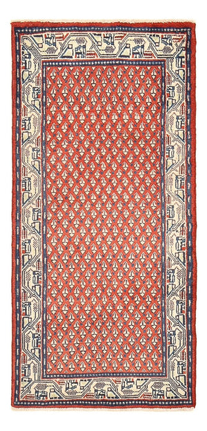 Alfombra de pasillo Alfombra persa - Mir - 126 x 57 cm - rojo