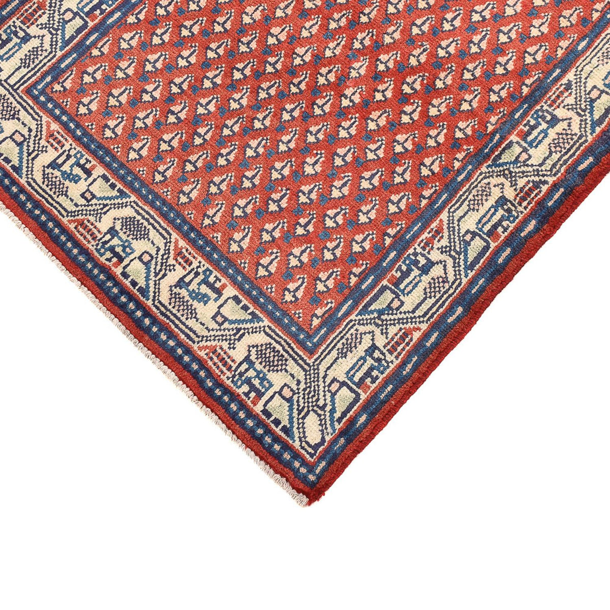 Alfombra de pasillo Alfombra persa - Mir - 126 x 57 cm - rojo