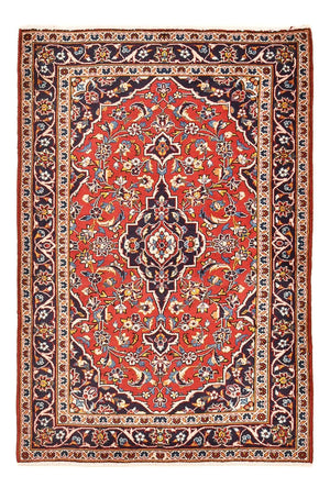 Alfombra persa - Keshan - 149 x 98 cm - rojo