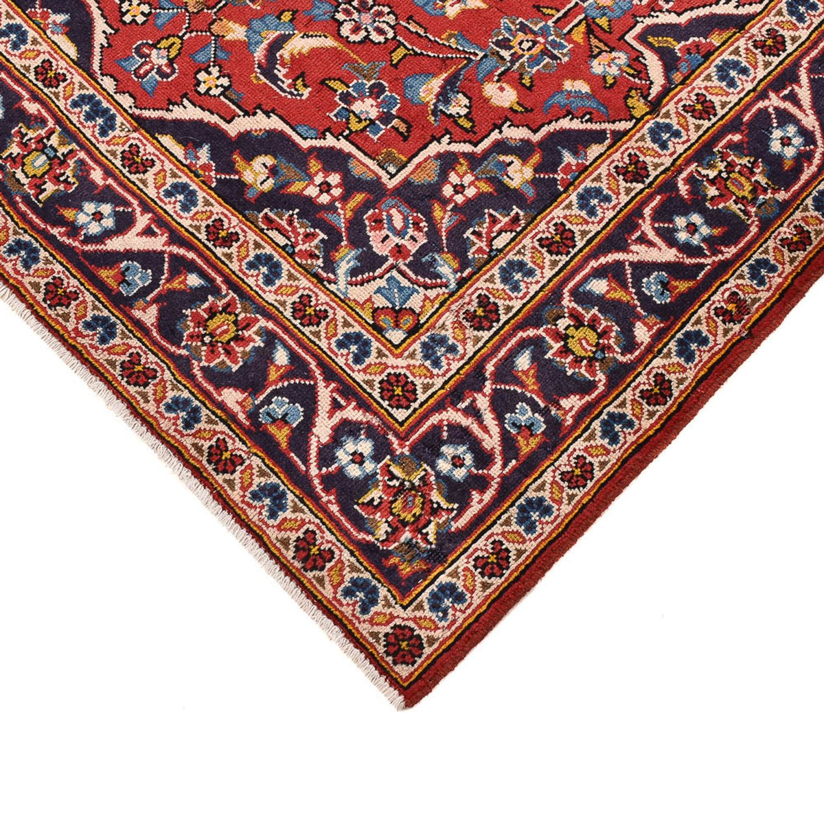 Alfombra persa - Keshan - 149 x 98 cm - rojo