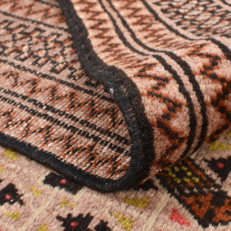 Alfombra Turkaman - 190 x 128 cm - rojo claro