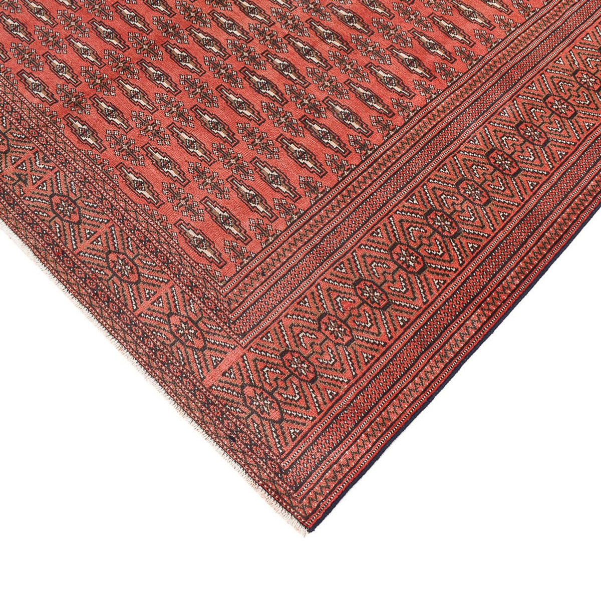 Alfombra Turkaman - 289 x 191 cm - rojo