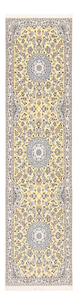 Alfombra de pasillo Alfombra Persa - Nain - Real - 320 x 90 cm - beige