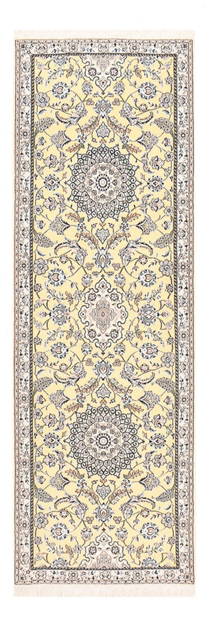 Alfombra de pasillo Alfombra Persa - Nain - Real - 263 x 90 cm - beige