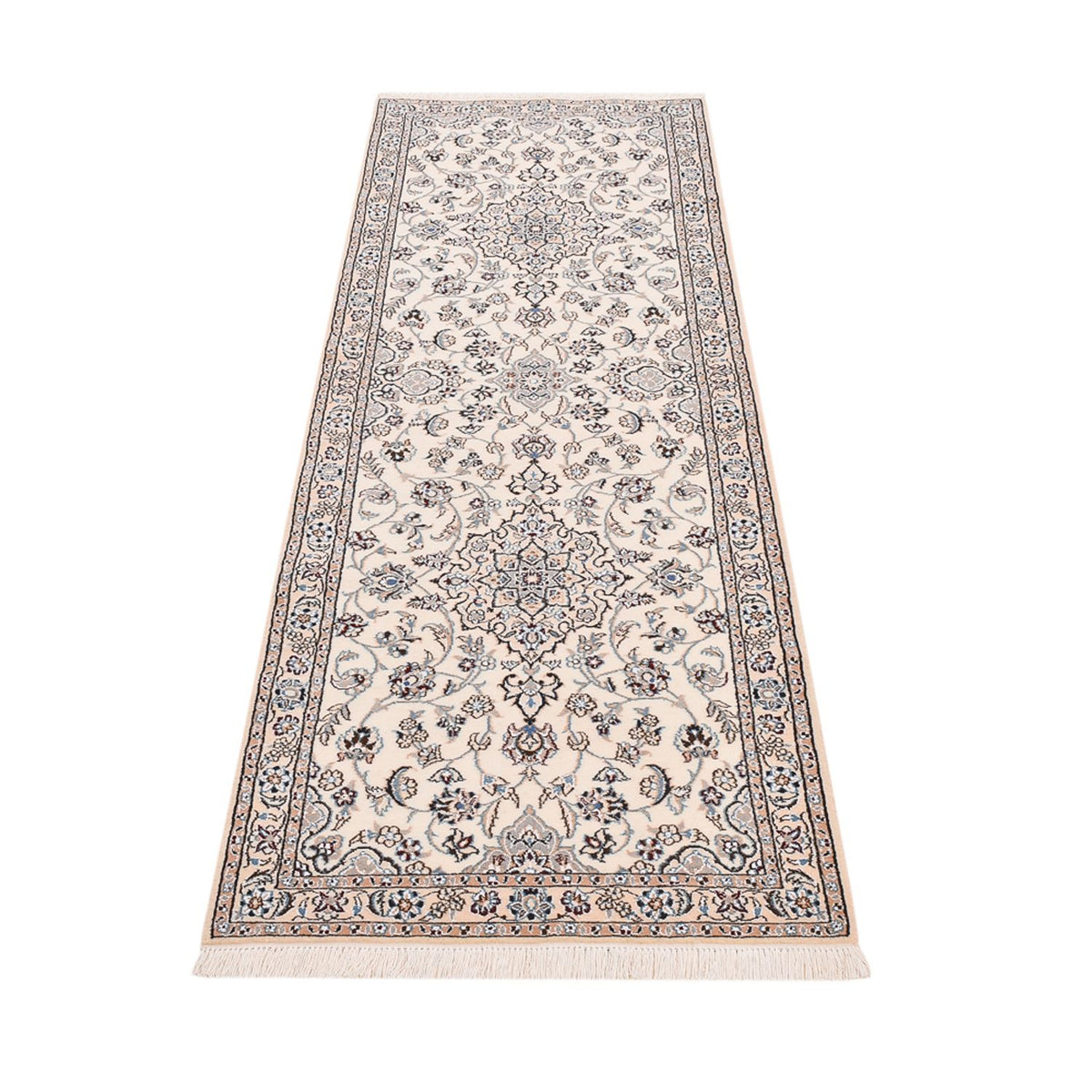 Alfombra de pasillo Alfombra Persa - Nain - Real - 229 x 70 cm - crema