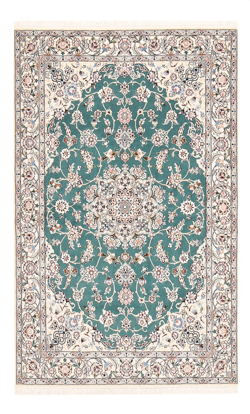 Alfombra Persa - Nain - Real - 203 x 127 cm - verde