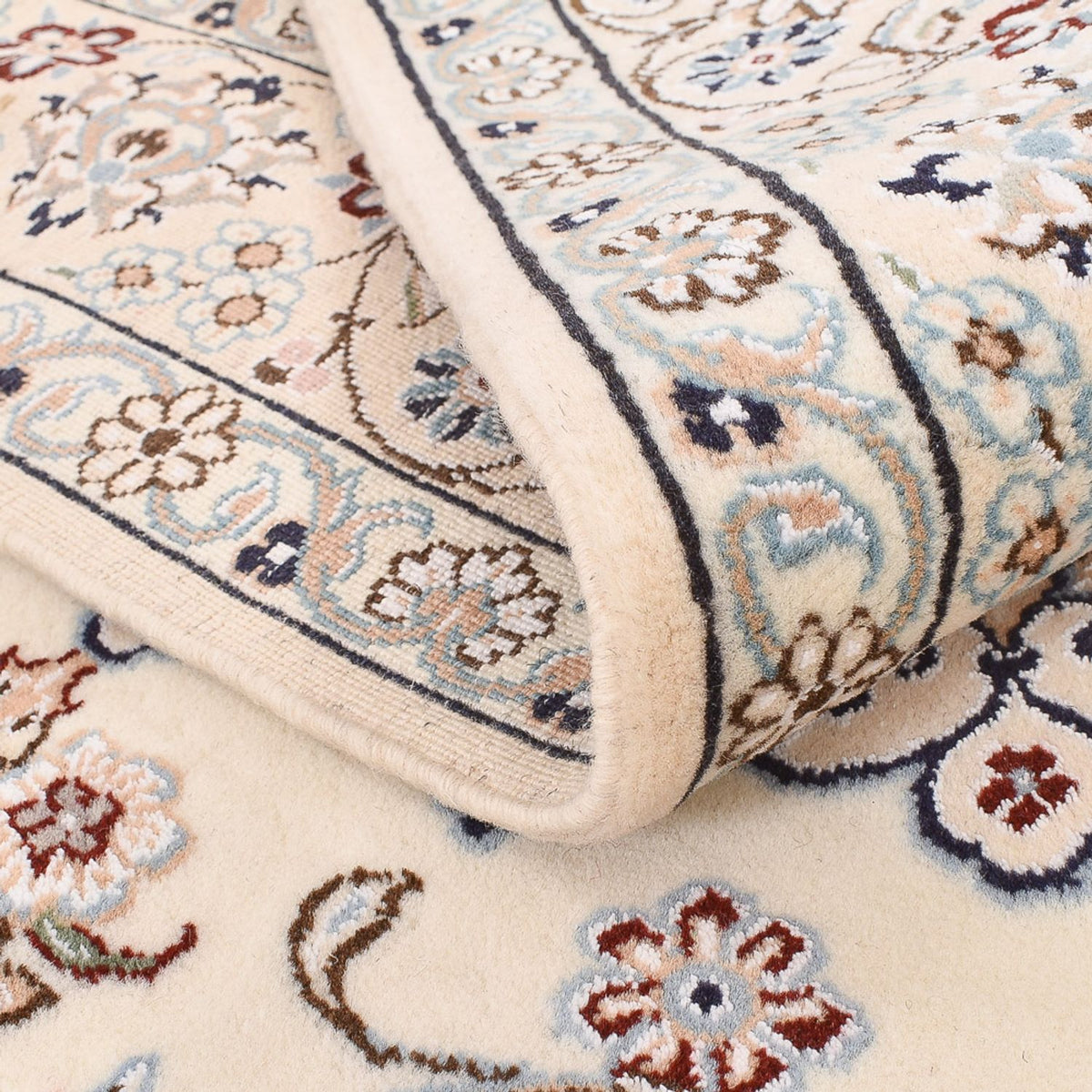 Alfombra Persa - Nain - Real - 196 x 130 cm - crema