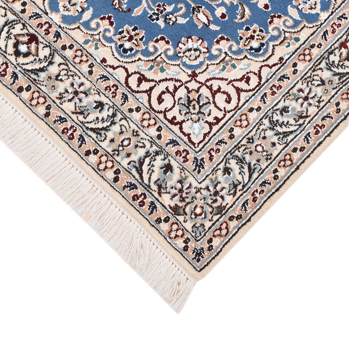 Alfombra Persa - Nain - Real - 120 x 80 cm - azul