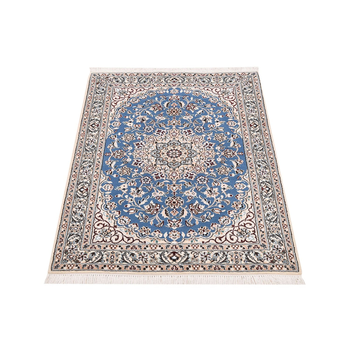 Alfombra Persa - Nain - Real - 120 x 80 cm - azul