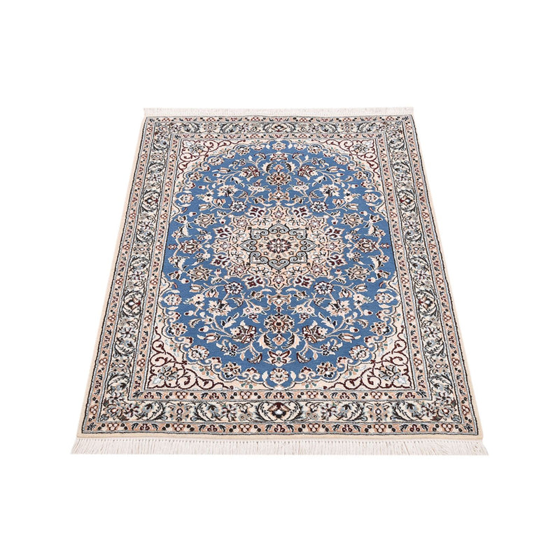 Alfombra Persa - Nain - Real - 120 x 80 cm - azul