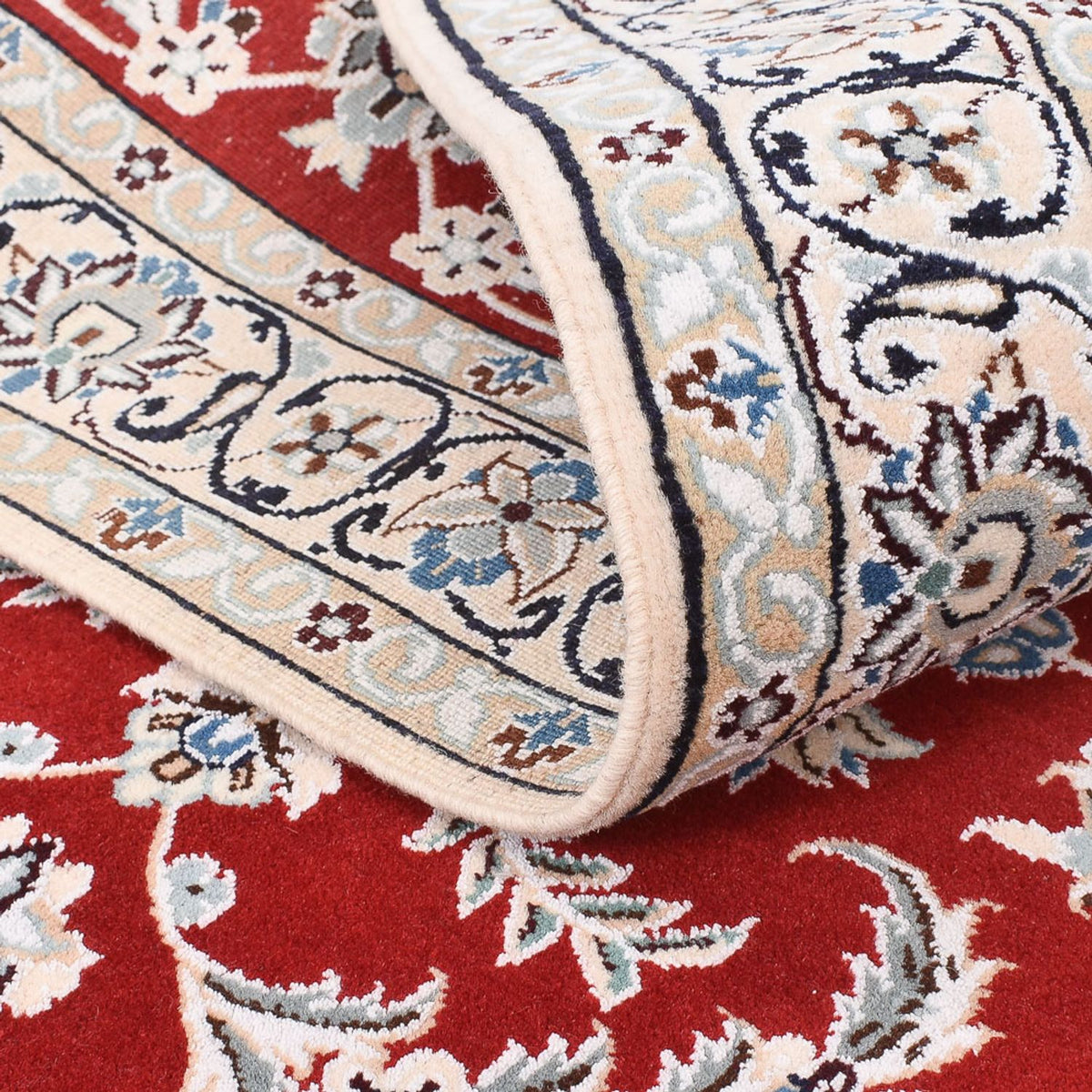 Alfombra Persa - Nain - Real - 155 x 105 cm - rojo