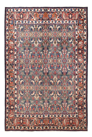 Alfombra persa - Clásica - 290 x 196 cm - rojo oscuro