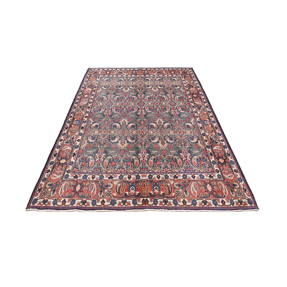 Alfombra persa - Clásica - 290 x 196 cm - rojo oscuro