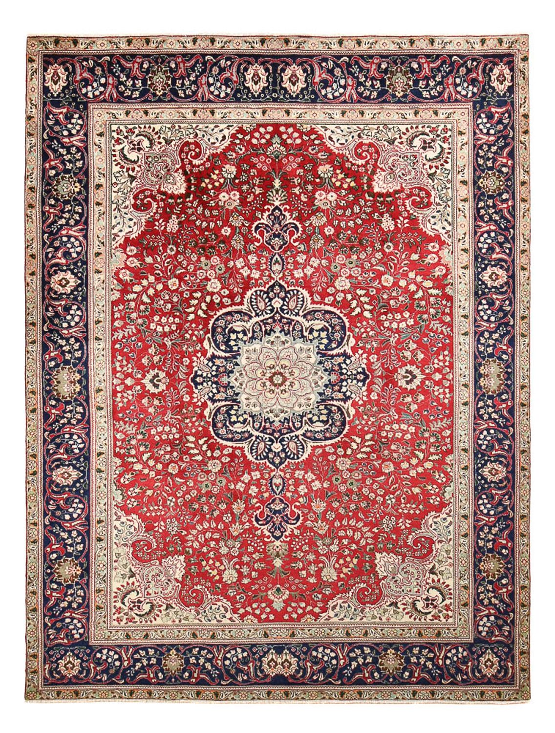 Alfombra persa - Tabriz - 326 x 239 cm - rojo