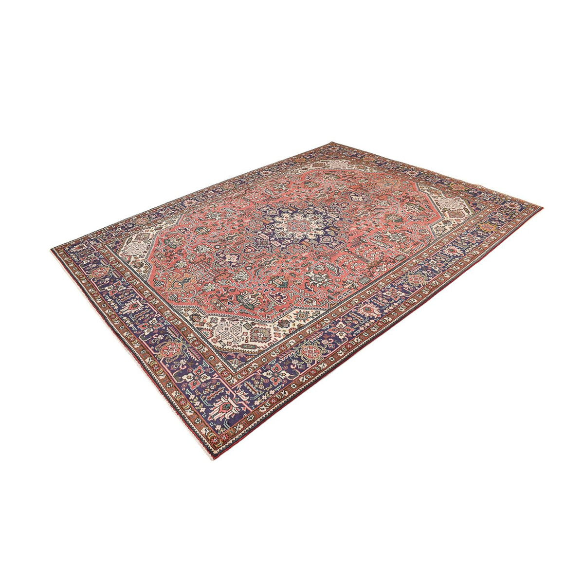 Alfombra persa - Tabriz - 335 x 247 cm - rojo claro