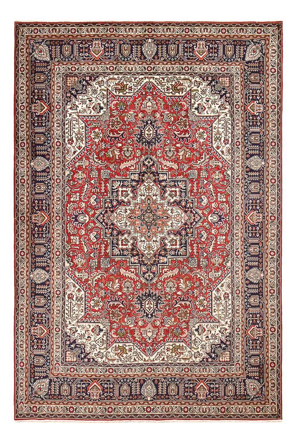 Alfombra persa - Tabriz - 295 x 200 cm - rojo