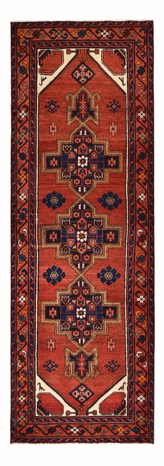 Alfombra de pasillo Alfombra persa - Bidjar - 300 x 102 cm - rojo