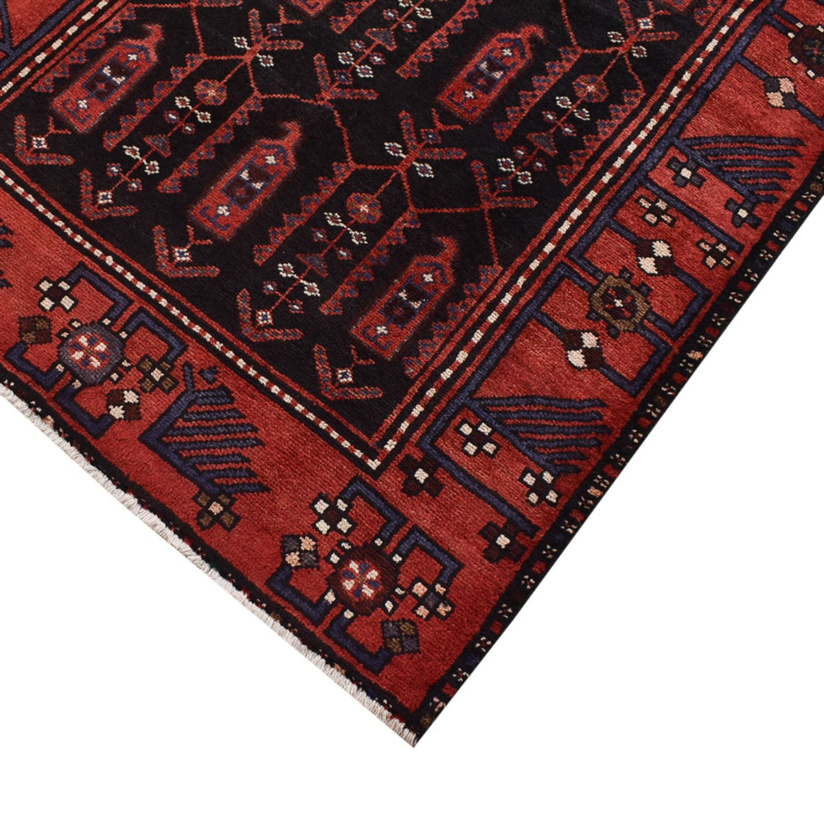Alfombra de pasillo Alfombra persa - Nómada - 303 x 104 cm - rojo