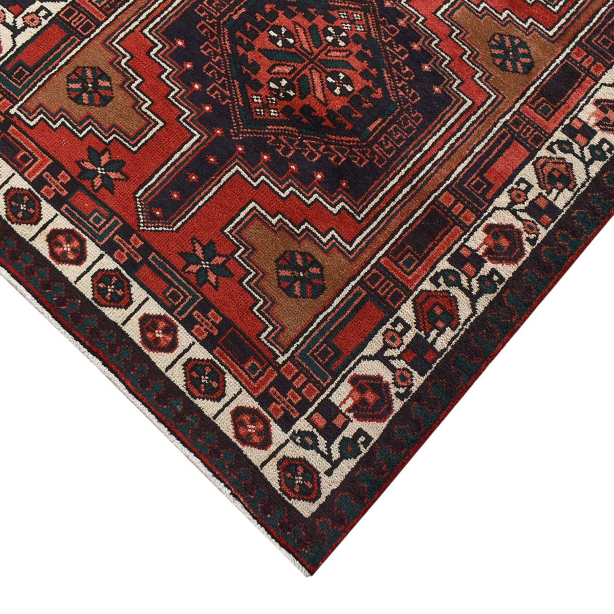 Alfombra de pasillo Alfombra persa - Nómada - 313 x 100 cm - rojo oscuro