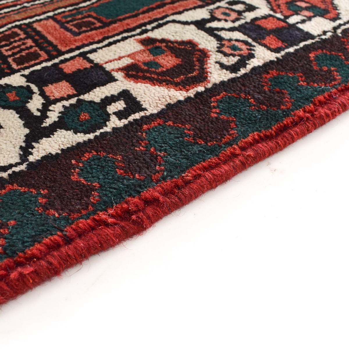 Alfombra de pasillo Alfombra persa - Nómada - 313 x 100 cm - rojo oscuro