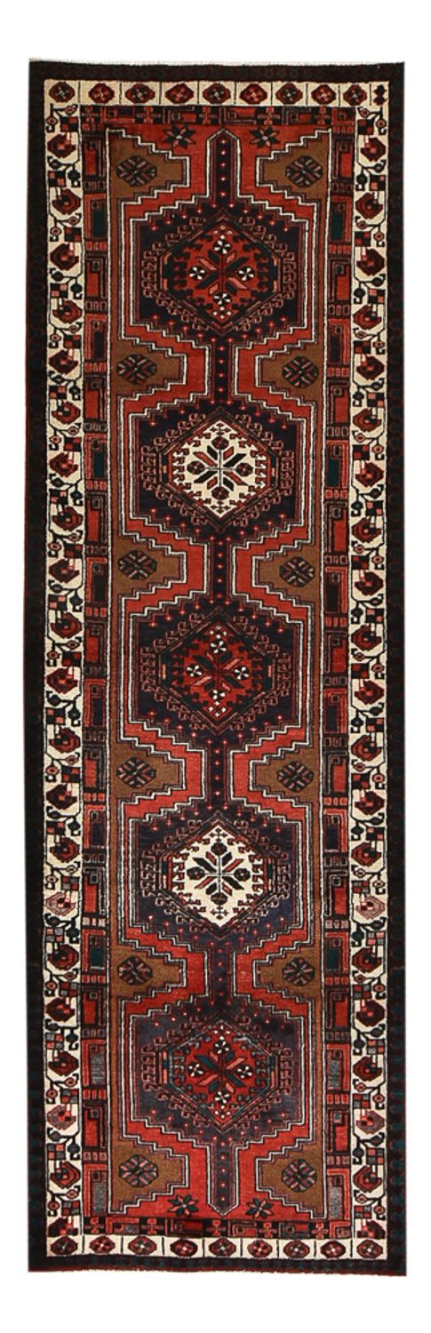 Alfombra de pasillo Alfombra persa - Nómada - 318 x 100 cm - rojo oscuro