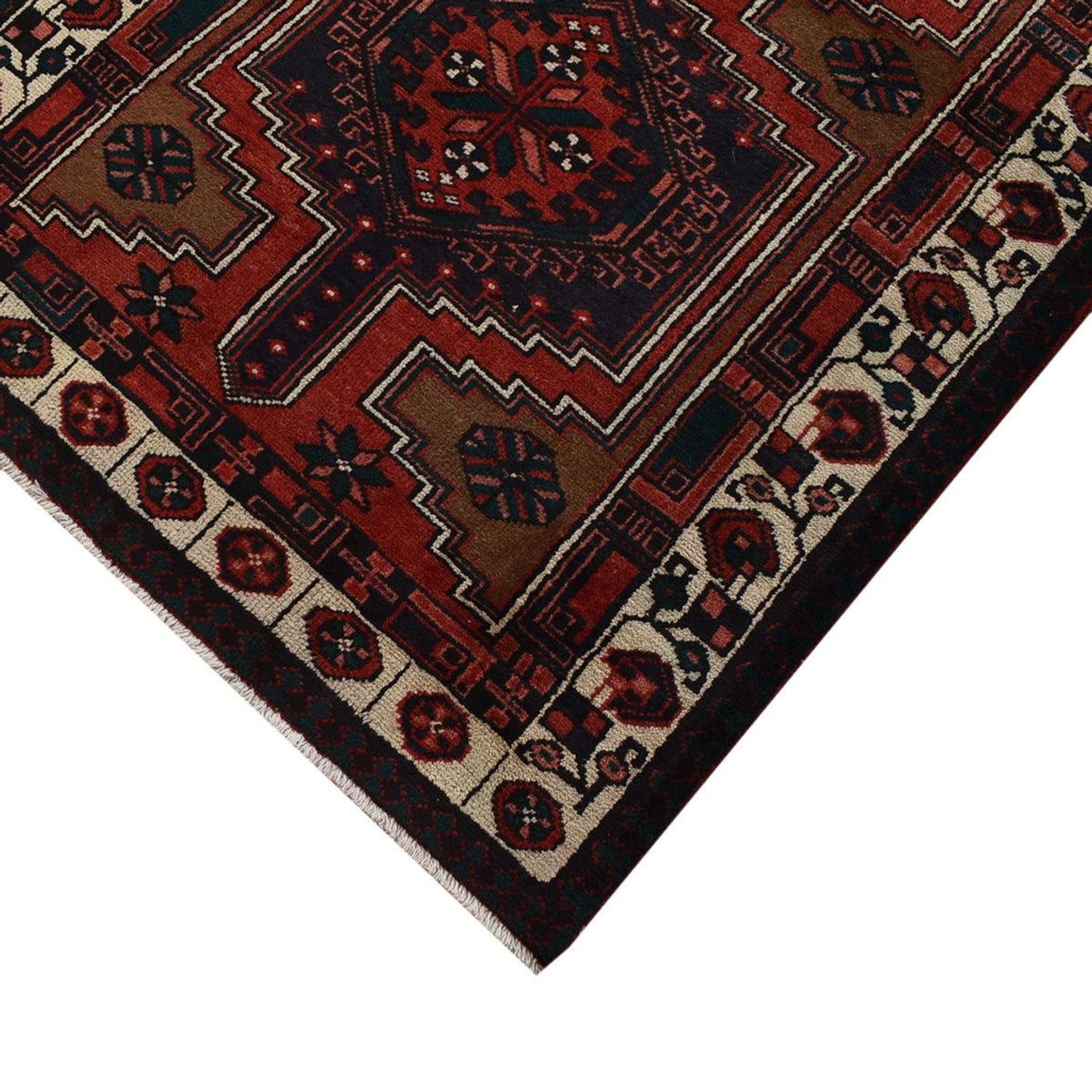 Alfombra de pasillo Alfombra persa - Nómada - 318 x 100 cm - rojo oscuro
