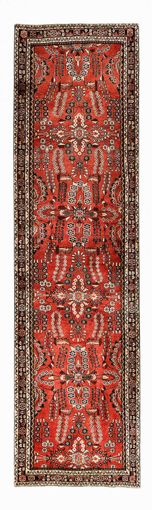 Alfombra de pasillo Alfombra persa - Tabriz - 398 x 110 cm - rojo