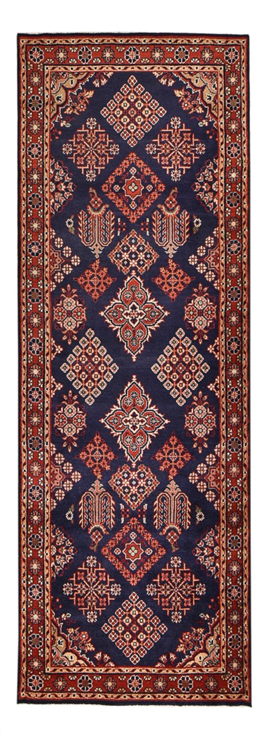 Alfombra de pasillo Alfombra persa - Nómada - 329 x 115 cm - azul oscuro