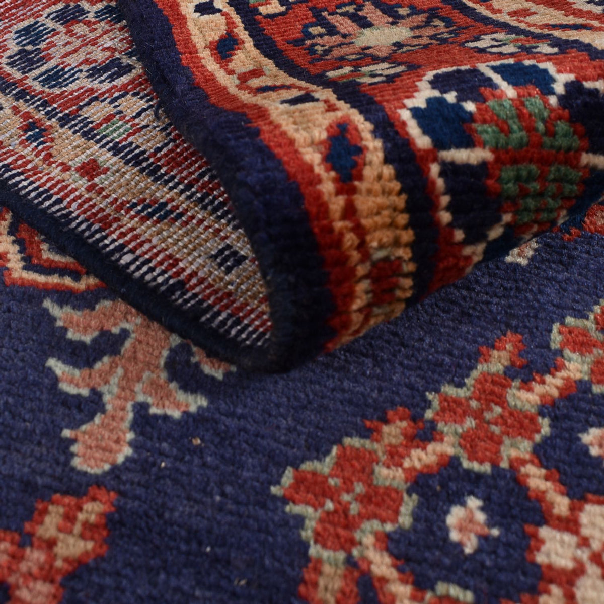 Alfombra de pasillo Alfombra persa - Nómada - 329 x 115 cm - azul oscuro