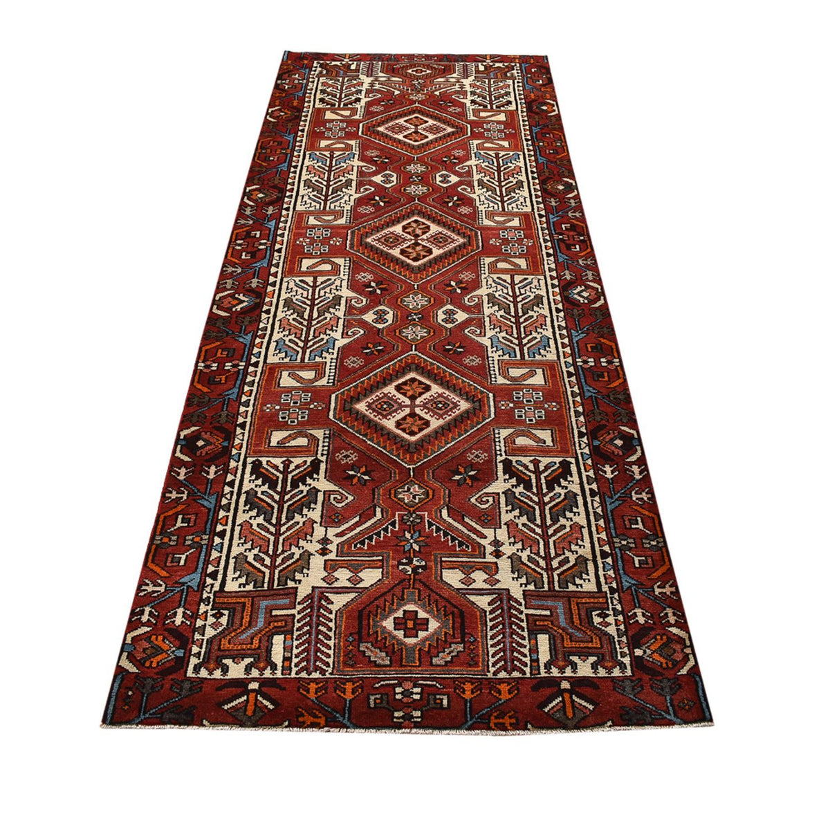 Alfombra de pasillo Alfombra persa - Nómada - 297 x 111 cm - multicolor