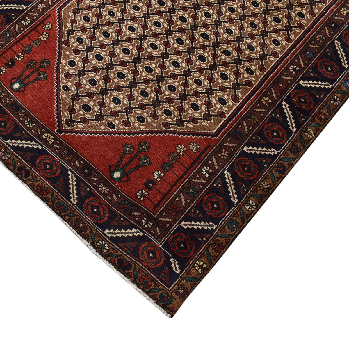 Alfombra de pasillo Alfombra persa - Nómada - 392 x 104 cm - beige