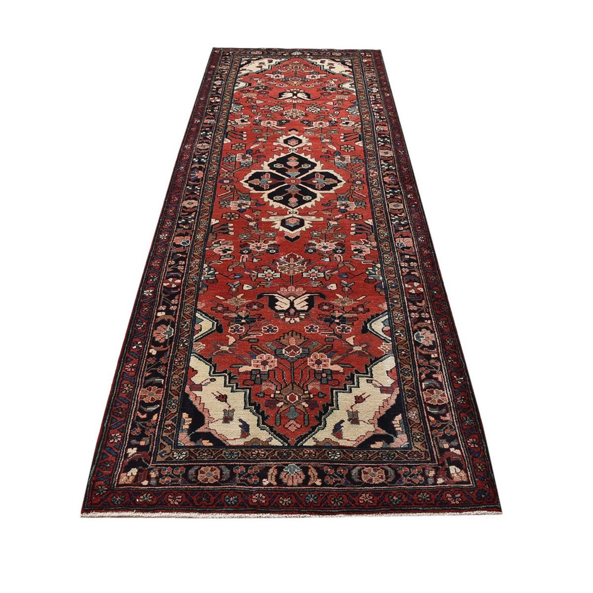 Alfombra de pasillo Alfombra persa - Nómada - 333 x 112 cm - rojo claro