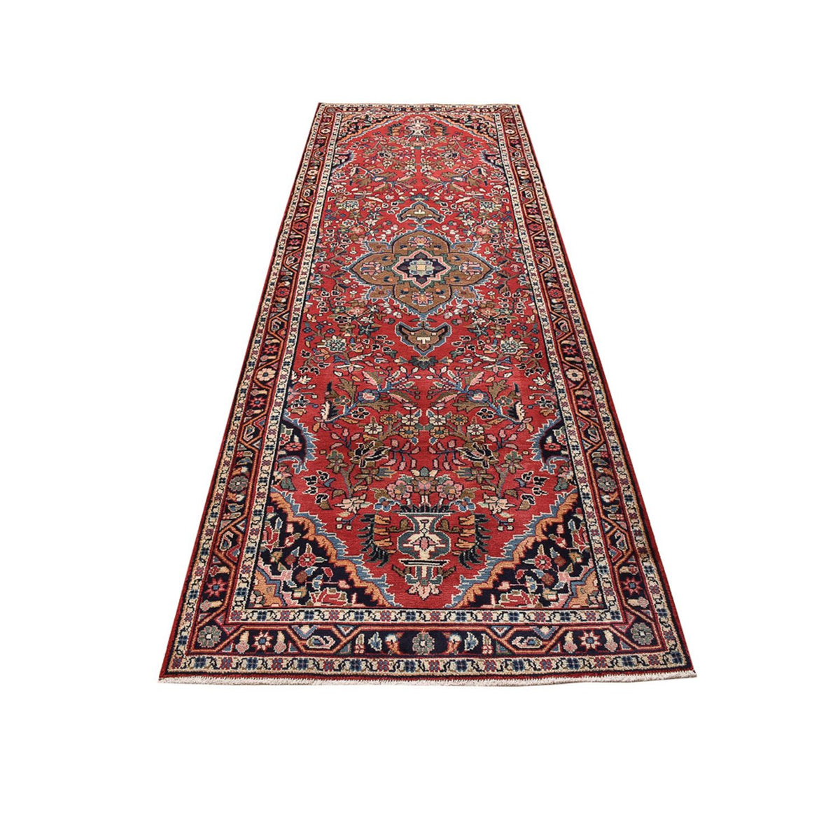Alfombra de pasillo Alfombra persa - Nómada - 320 x 111 cm - rojo