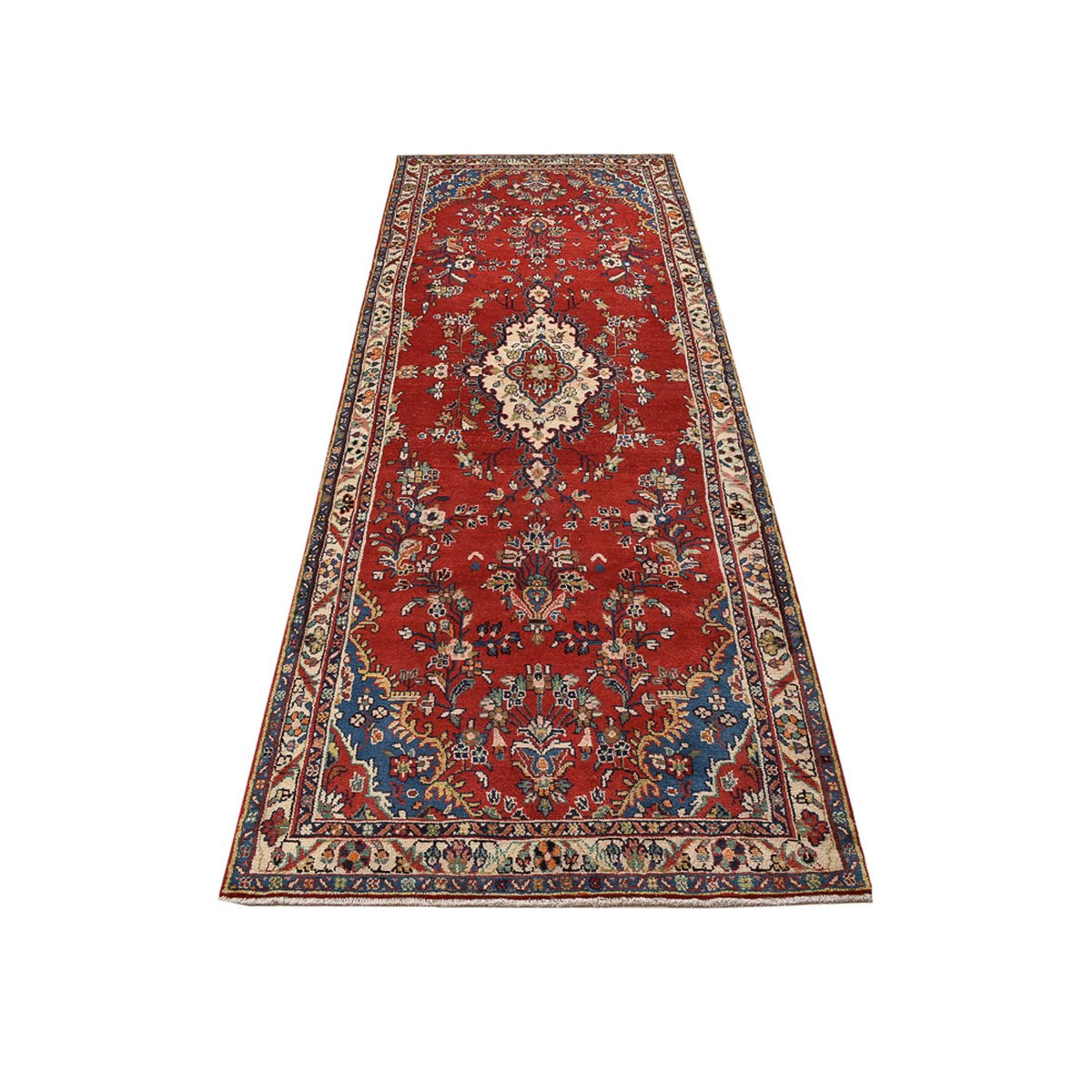 Alfombra de pasillo Alfombra persa - Nómada - 312 x 109 cm - rojo