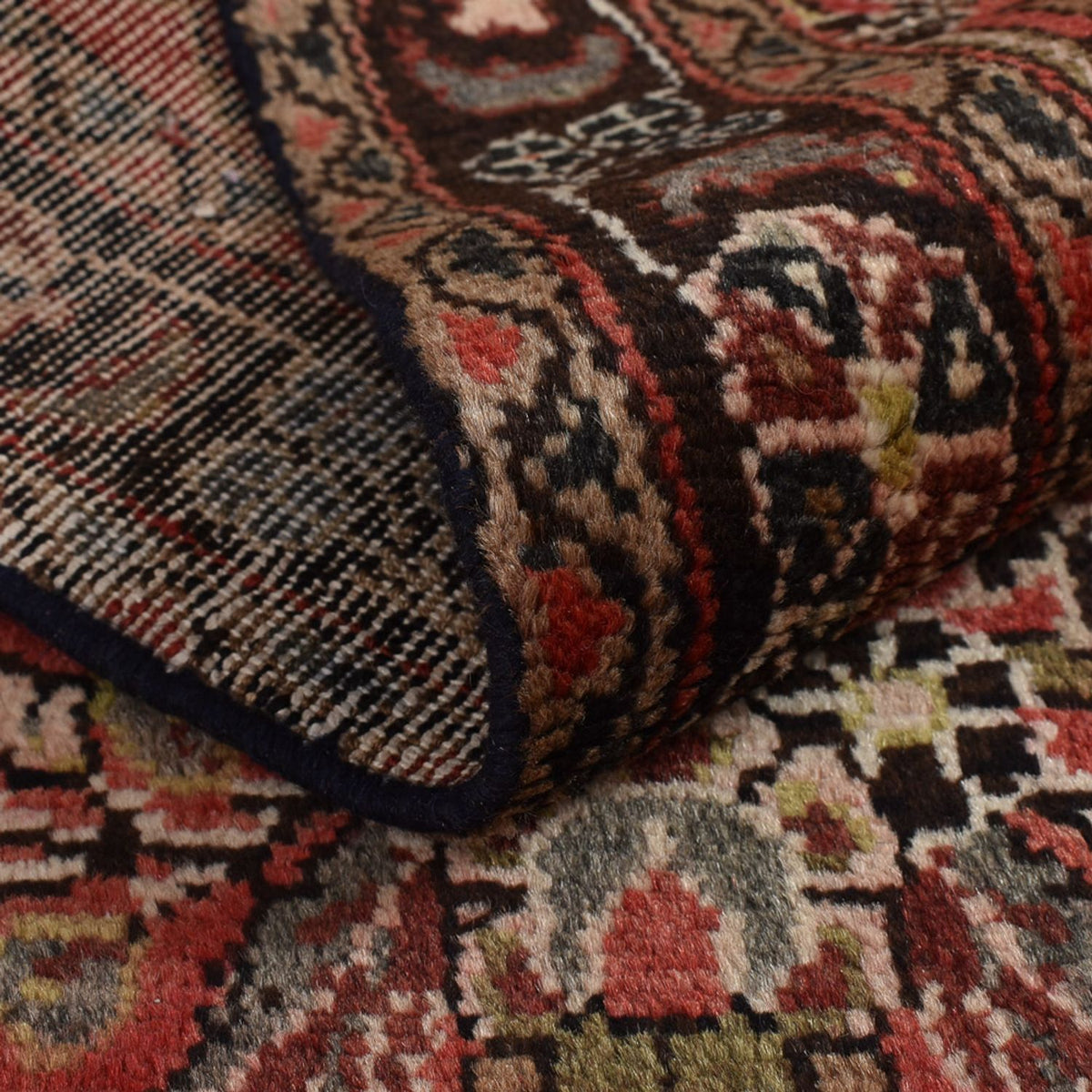 Alfombra de pasillo Alfombra persa - Tabriz - 433 x 95 cm - rojo