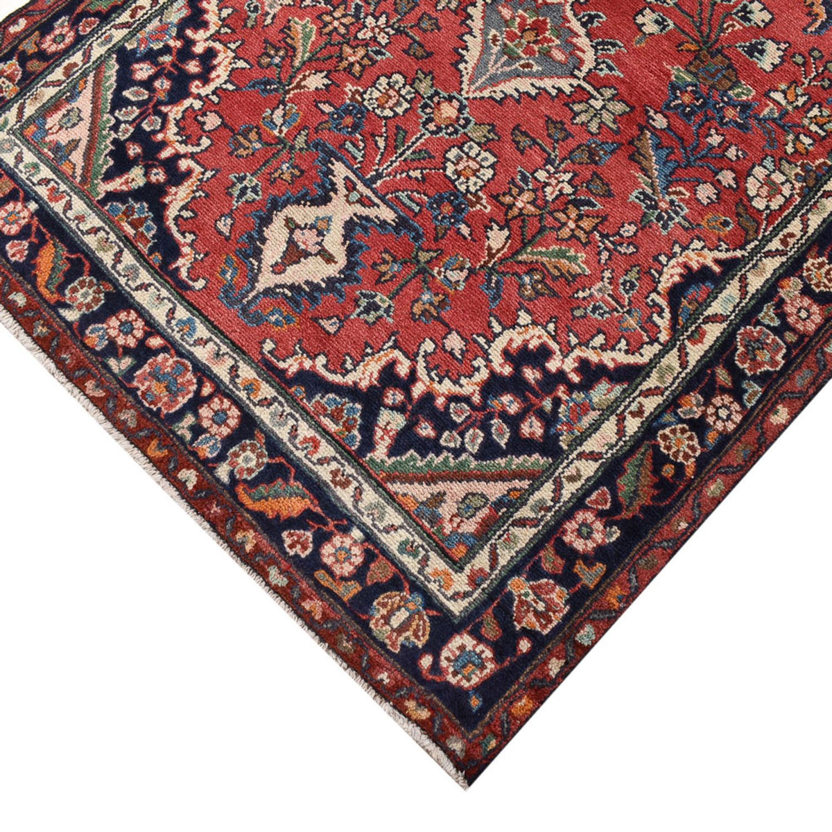 Alfombra de pasillo Alfombra persa - Nómada - 348 x 111 cm - rojo claro