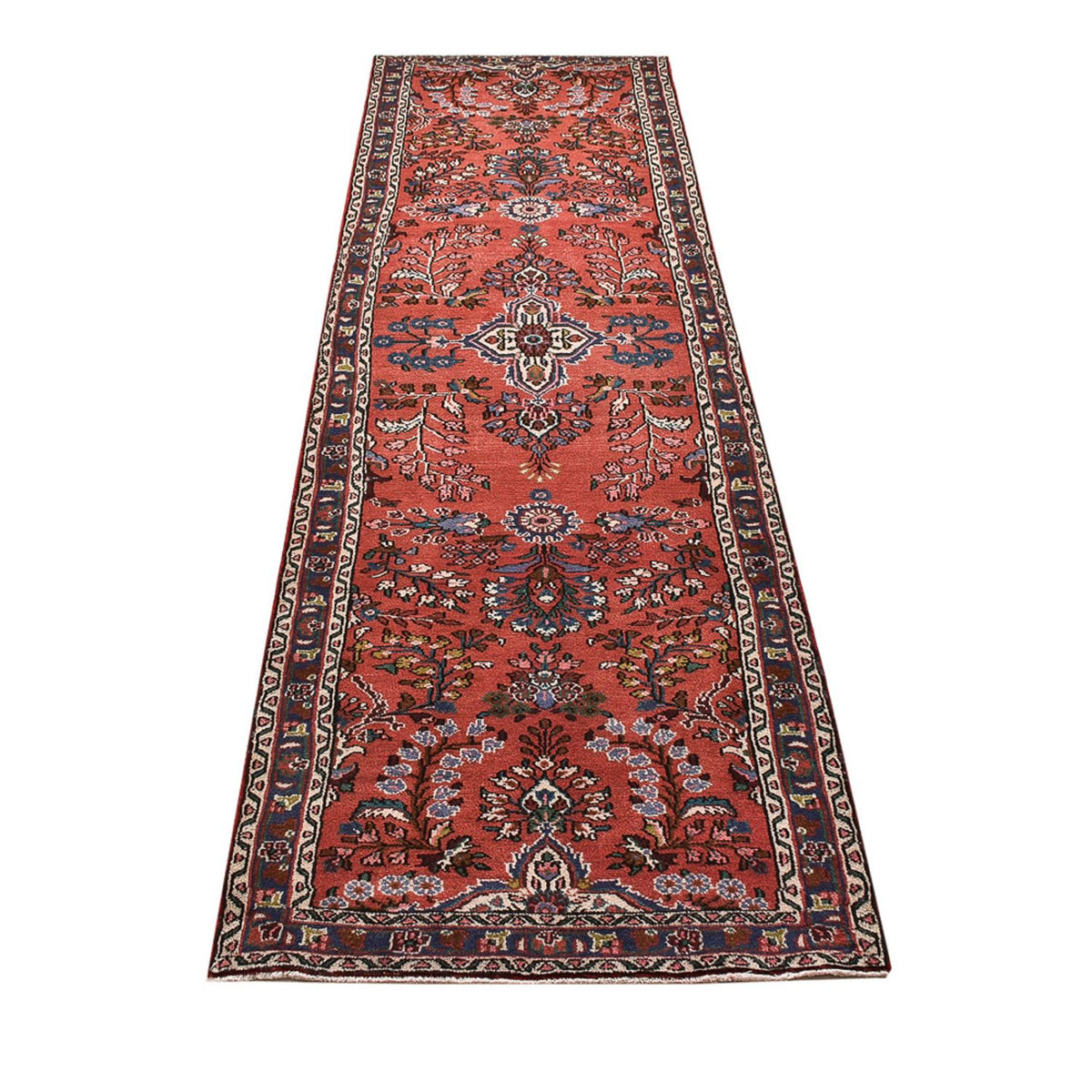 Alfombra de pasillo Alfombra persa - Nómada - 295 x 80 cm - rojo claro