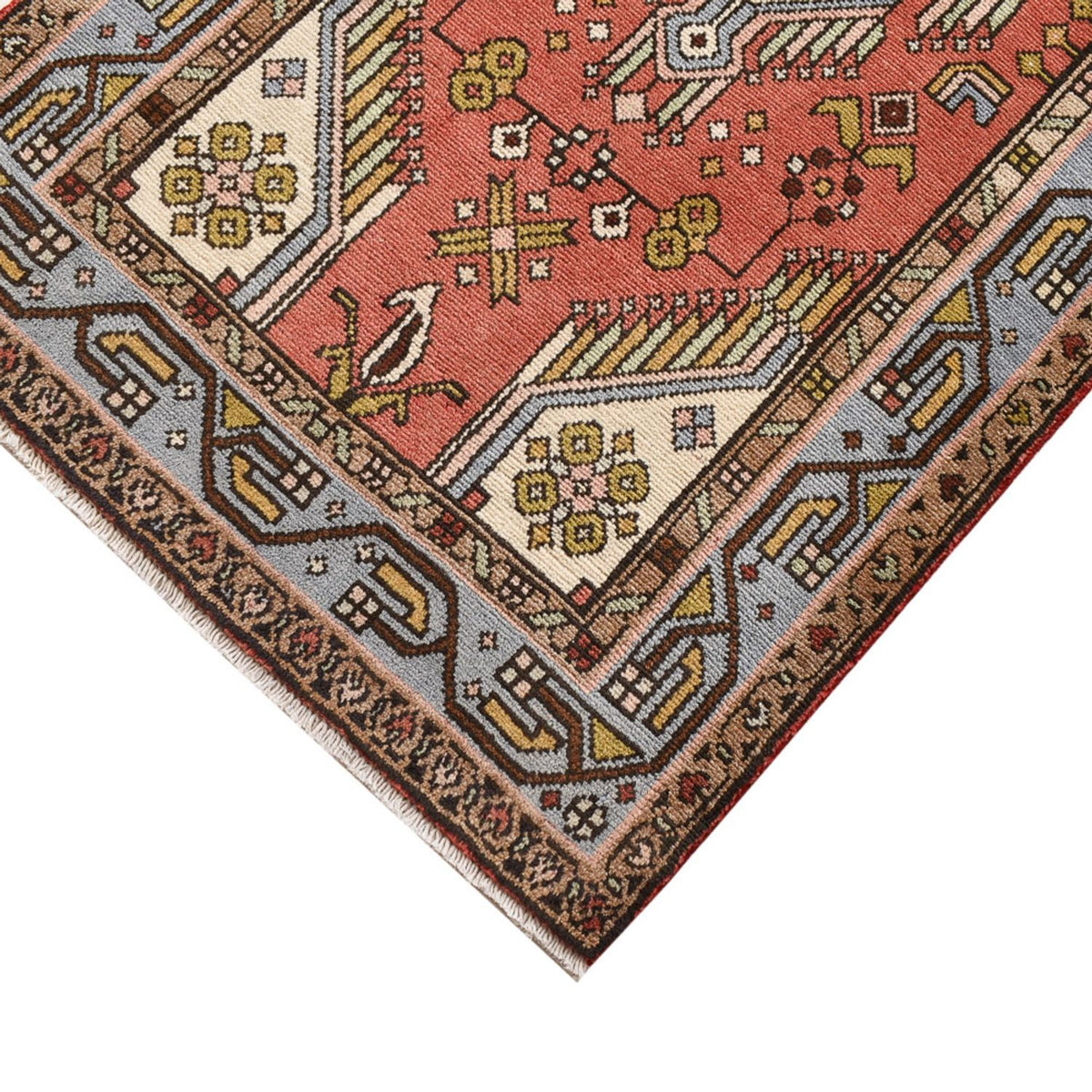 Alfombra de pasillo Alfombra persa - Nómada - 292 x 74 cm - rojo claro