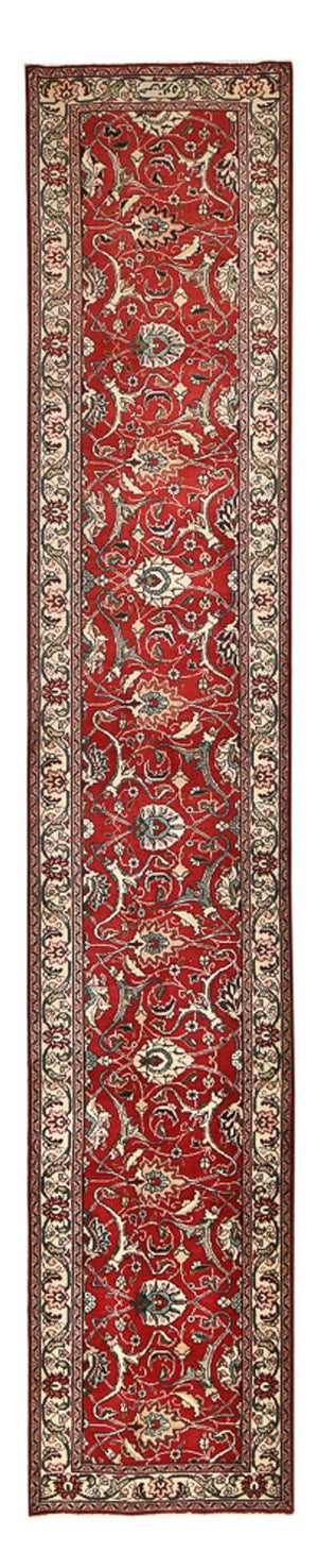 Alfombra de pasillo Alfombra persa - Tabriz - 458 x 81 cm - rojo