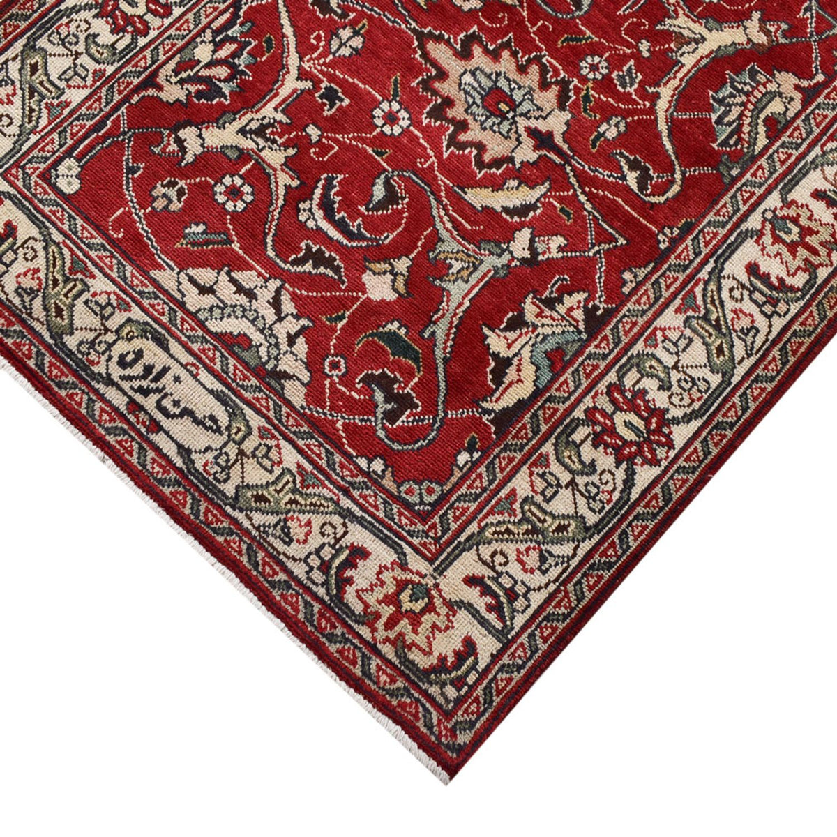 Alfombra de pasillo Alfombra persa - Tabriz - 458 x 81 cm - rojo