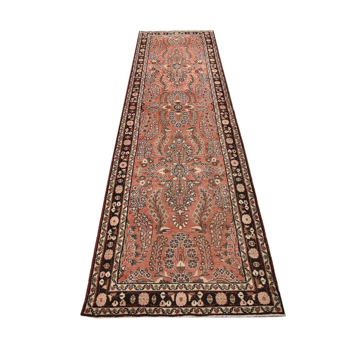 Alfombra de pasillo Alfombra persa - Clásica - 373 x 90 cm - rojo claro