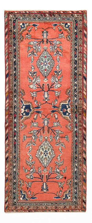 Alfombra de pasillo Alfombra persa - Nómada - 217 x 85 cm - naranja
