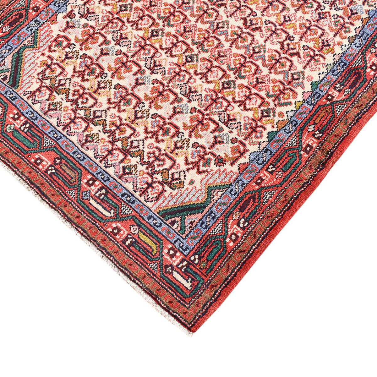Alfombra de pasillo Alfombra persa - Nómada - 202 x 86 cm - rojo claro