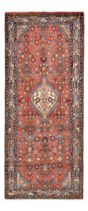 Alfombra de pasillo Alfombra persa - Nómada - 194 x 77 cm - rojo claro