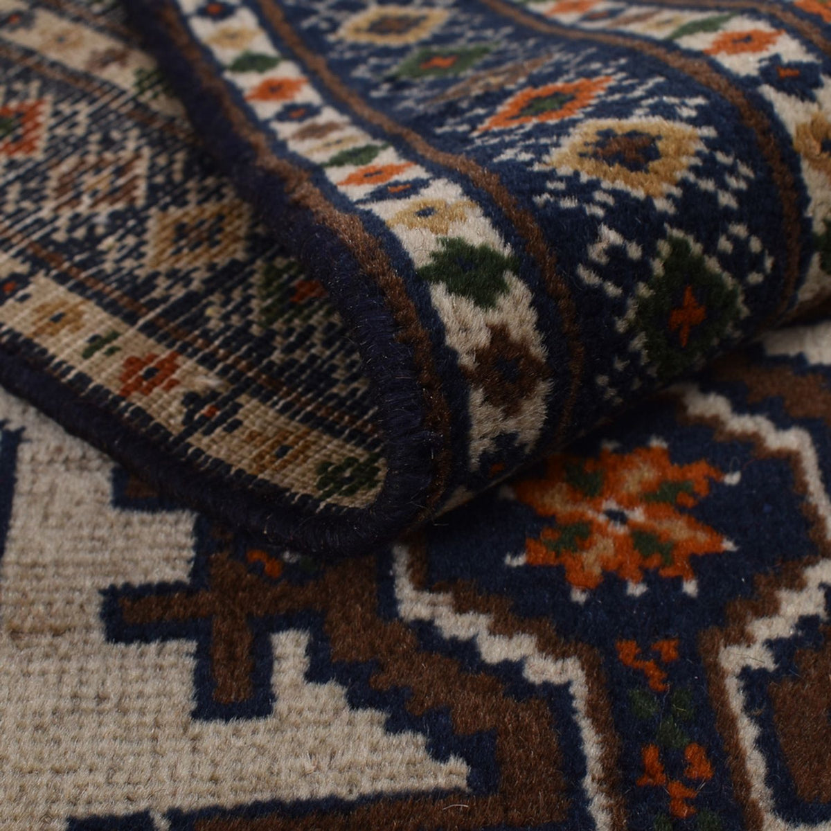 Alfombra de pasillo Alfombra Turkaman - 366 x 79 cm - beige oscuro