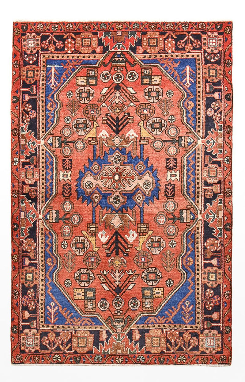 Alfombra persa - Nómada - 168 x 108 cm - rojo claro
